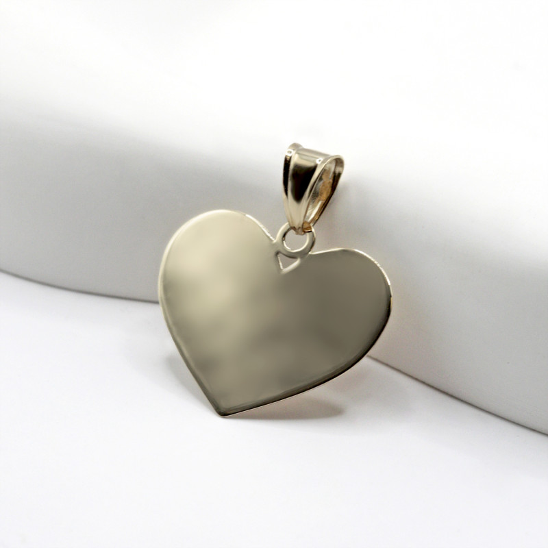 Przywieszka złota blaszka serce