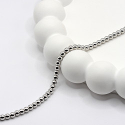 Bransoletka srebrna kulki 3 mm